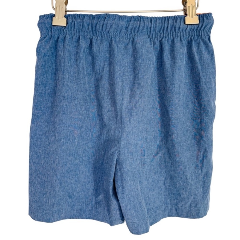 Tommy Bahama Boy’s Elastic Waist Heathered Blue Chambray Style Shorts Size 7
